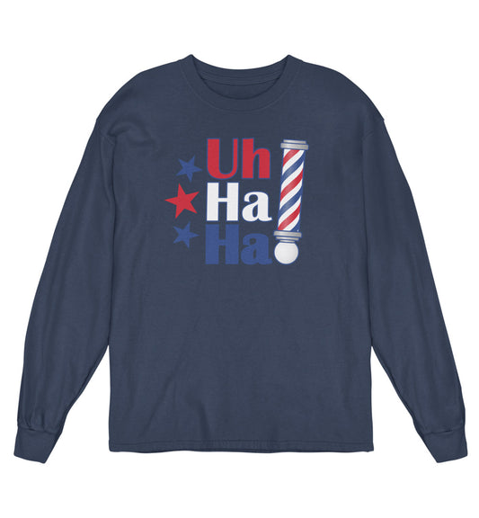 Uh Ha Ha Barber Pole LS Tee