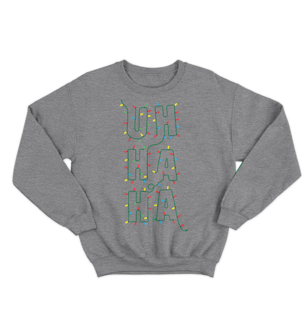 "Uh Ha Ha" Ugly Xmas Lights Sweater