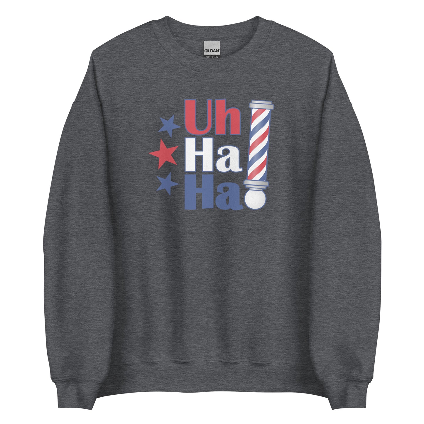 Uh Ha Ha Barber Pole Crewneck