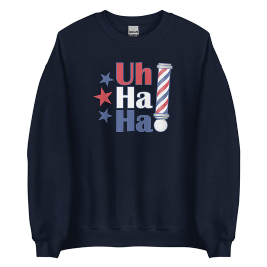 Uh Ha Ha Barber Pole Crewneck