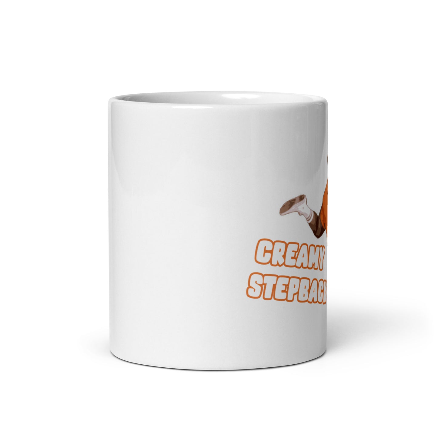 White glossy mug