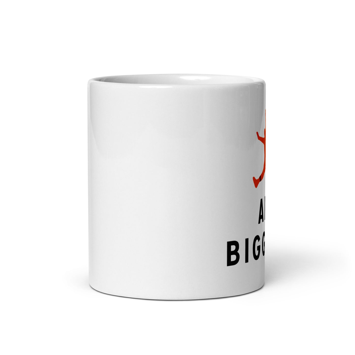 White glossy mug