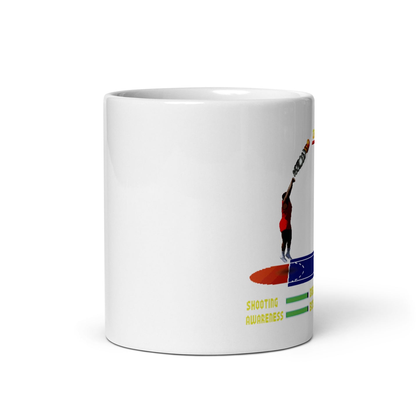White glossy mug
