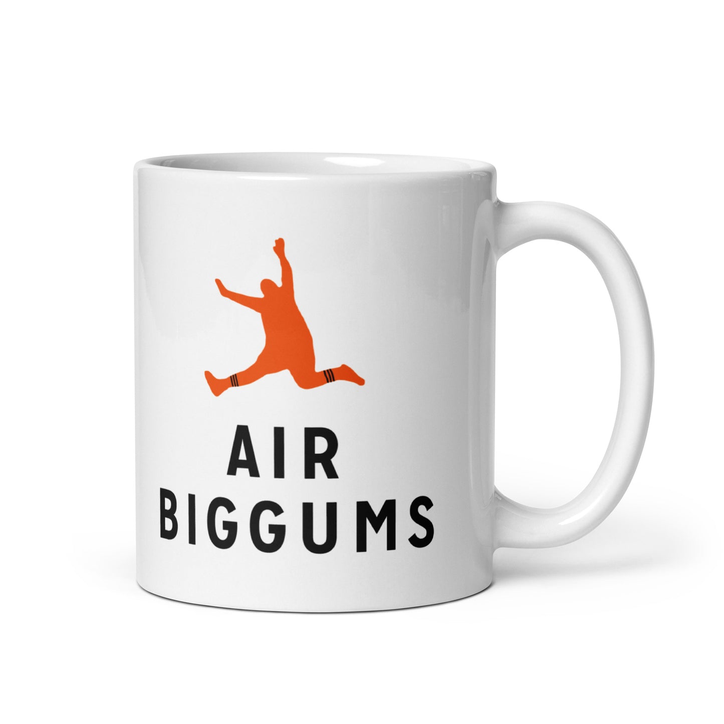 White glossy mug