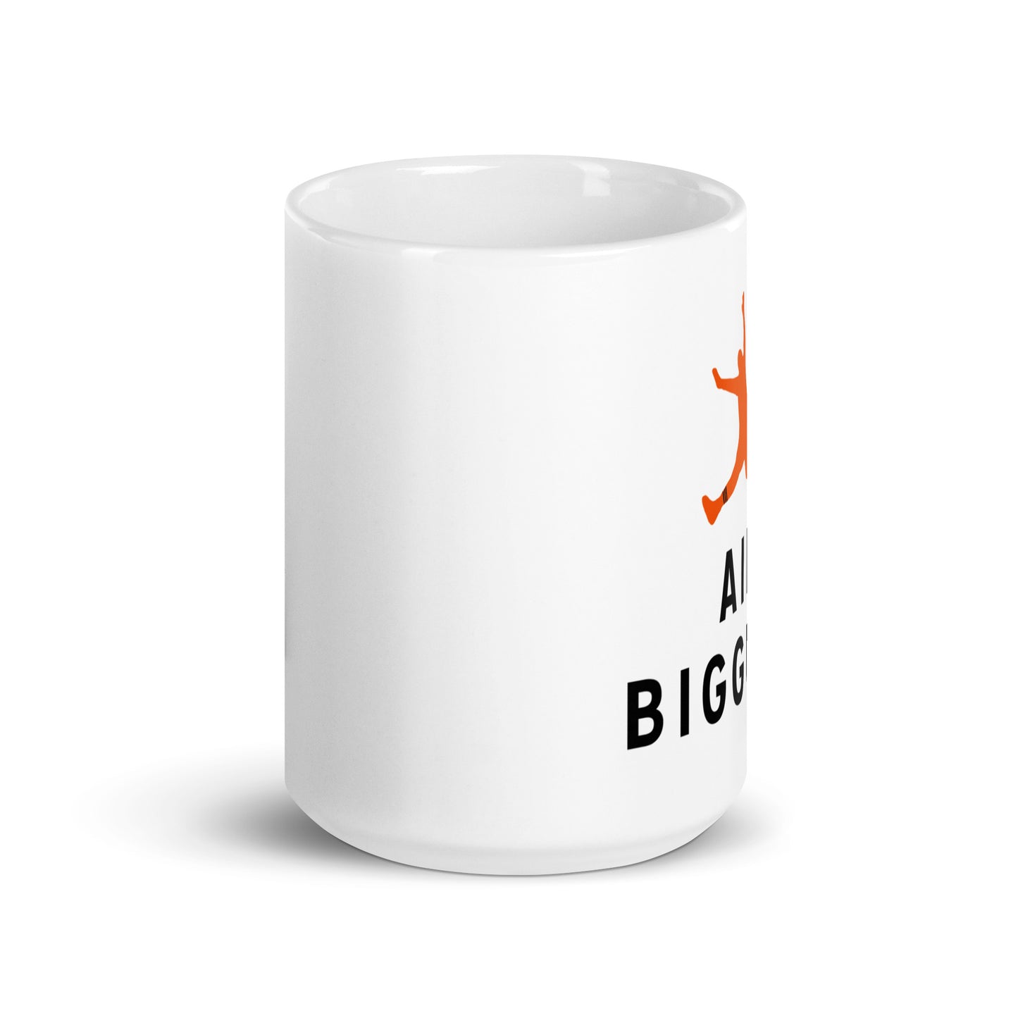 White glossy mug