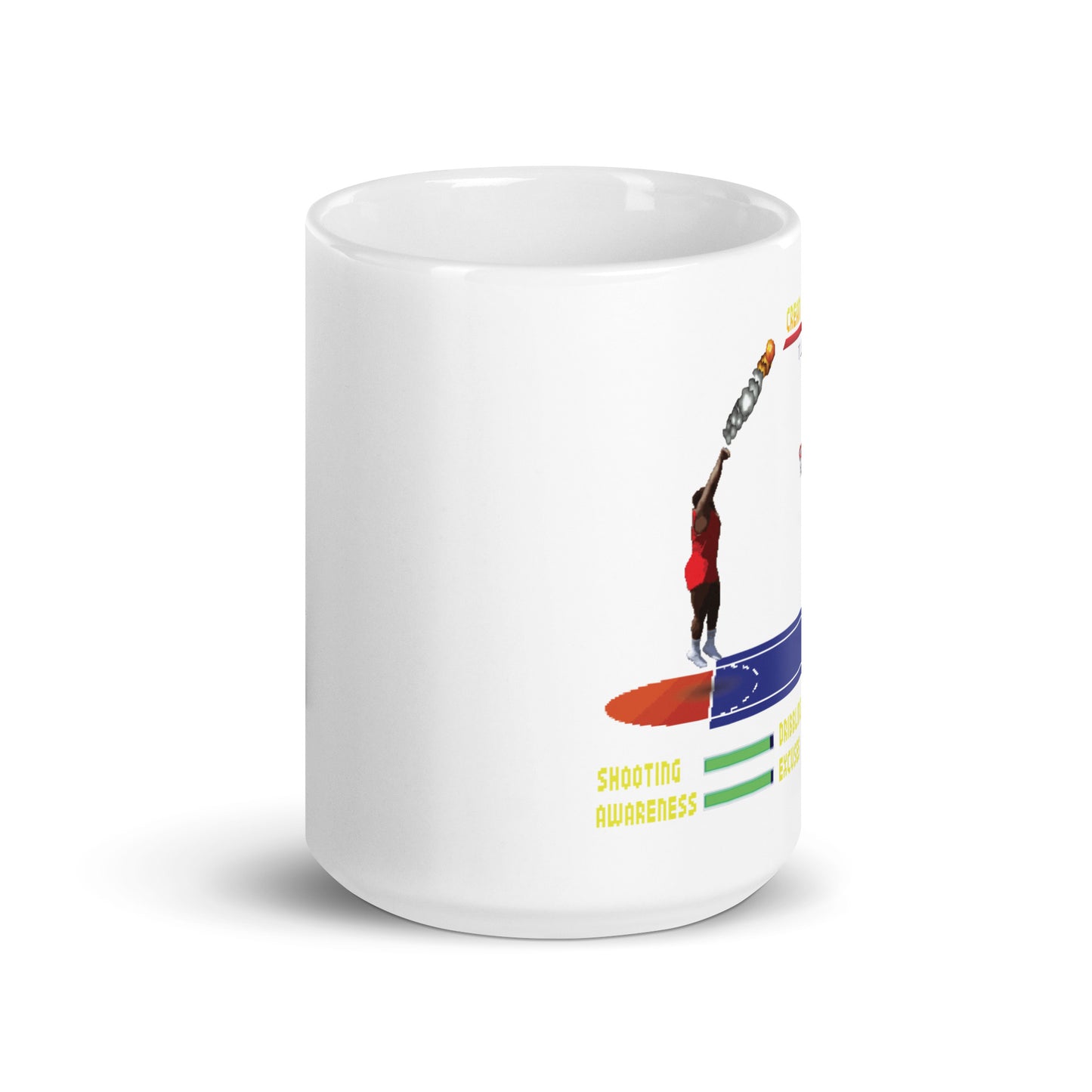 White glossy mug