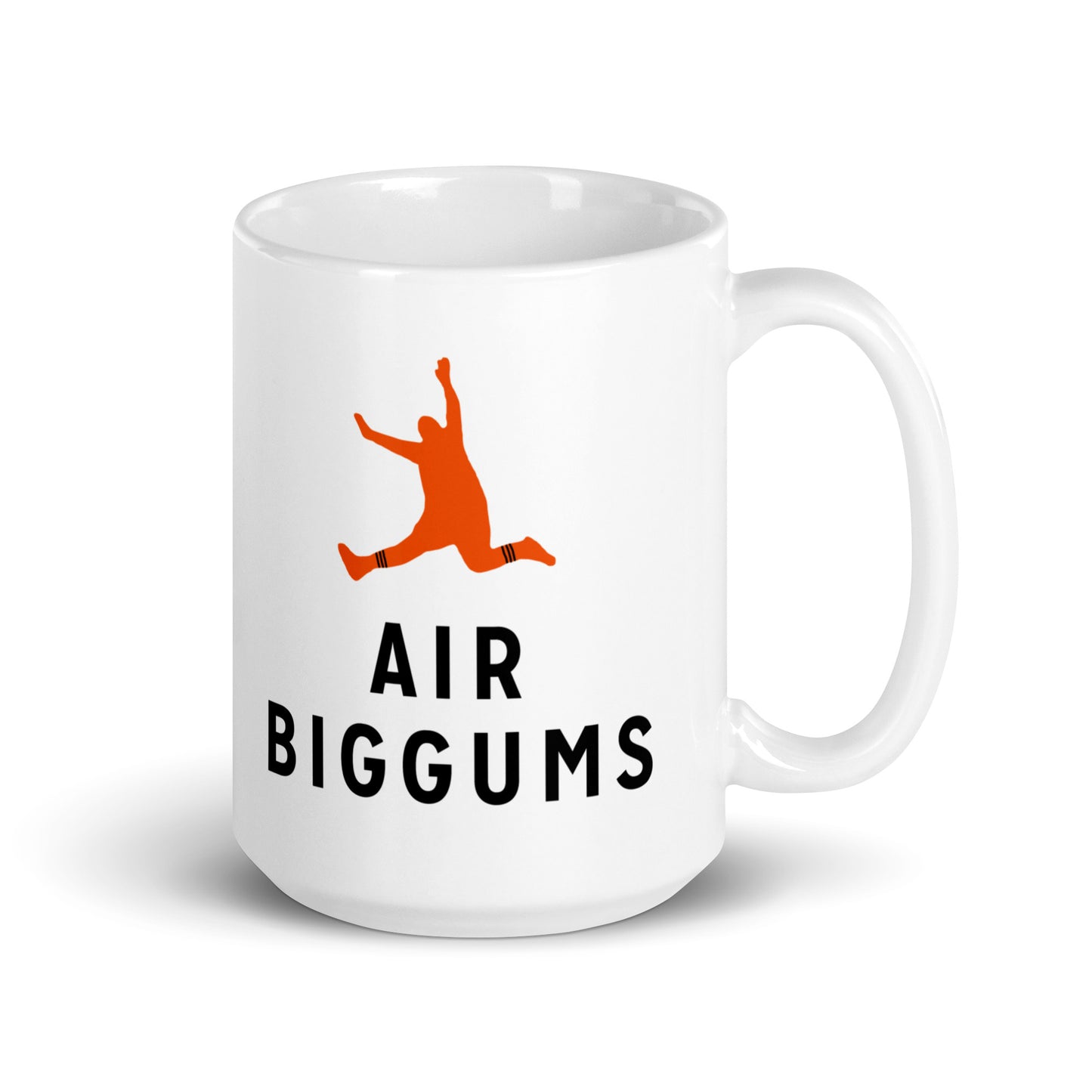 White glossy mug